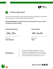 Soccer Player Contract Template - Pagina 4