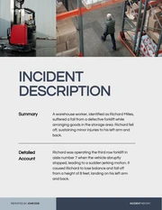 Blue And White Simple Incident Report - Page 2