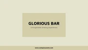 Professional Cream and Black Bartender Business Card - Page 1