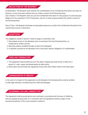 Red Modern Non-Disclosure Agreement Contract - Seite 2