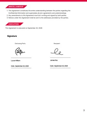 Red Modern Non-Disclosure Agreement Contract - Página 3