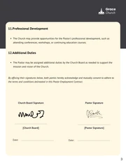 Pastor Employment Contract Template - Página 3