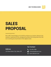Yellow And Grey Modern Sales Proposal - Seite 1