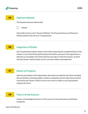 Cleaning Contract Template - Página 3