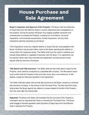 Blue Navy and White Purchase and Sale Agreement Contracts - Page 2