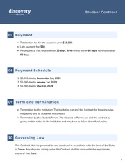 Student Contract Template - Pagina 4