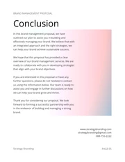 White And Gradient Color Simple Brand Management Proposals - Page 5