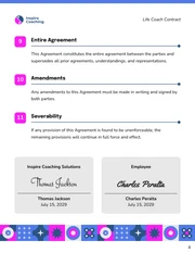 Life Coach Contract Template - صفحة 4