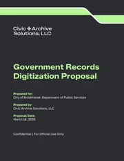 Government Records Digitization Proposal Template - Página 1