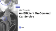 White and Blue Uber Pitch Deck Template - Page 1