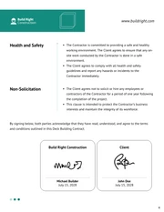 Deck Building Contract Template - صفحة 4