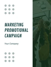 Green And White Simple Marketing Promotional Campaign Communication Plans - Page 1