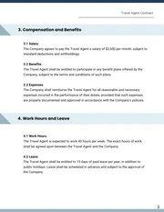 Travel Agent Contract Template - page 3