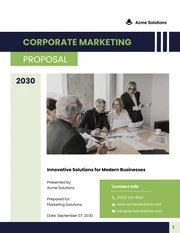 Corporate Marketing Proposal - Page 1