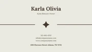 Cream & Brown Minimalist Aesthetician Business Card - Page 2