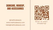 Beige And Brown Simple Beauty Business Card - Page 2