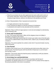 Navy Blue Minimalist Modern Simple Investor Contracts - Page 2
