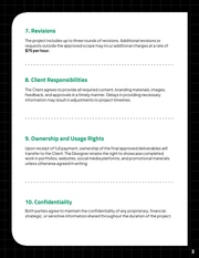 Freelance Designer Contract Template - صفحة 3