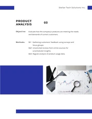 Clean Minimalist White And Blue Research Plan - Page 3