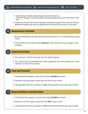 Computer Maintenance Contract Template - page 2