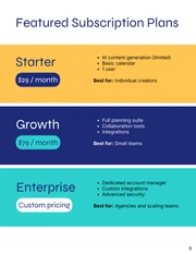 SaaS Subscription Service Catalog Template - صفحة 9