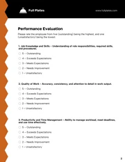 Employee Review Form Template - Pagina 2