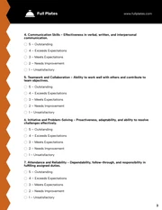 Employee Review Form Template - Pagina 3