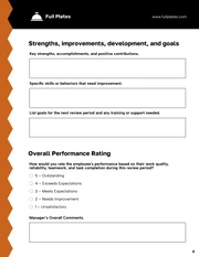 Employee Review Form Template - Pagina 4