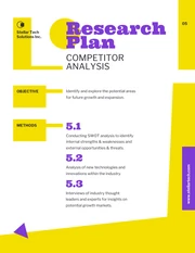 Simple Retro Yellow And Purple Research Plan - Page 5