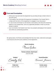 Wrestling Contract Template - صفحة 3