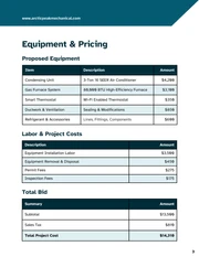HVAC Bid Proposal Template - صفحة 3