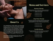 Black And Yellow Professional Modern Beauty Spa Brochure - صفحة 2