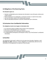 Confidentiality Contract Template - Seite 2