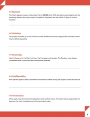 Freelance Graphic Designer Contract Template - صفحة 2