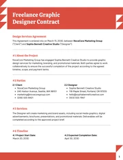 Freelance Graphic Designer Contract Template - صفحة 1