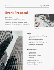 Simple White and Red Internal Marketing Strategy Proposal - Page 5