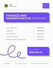 Purple And White Expense Report - Page 4