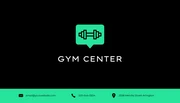 Green and Black Simple Gym Business Card - Page 2