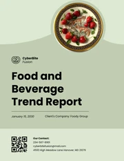 Food and Beverage Trend Report - Page 1