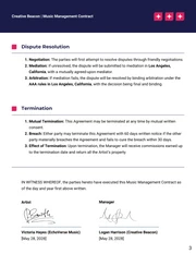 Music Management Contract Template - page 3