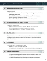 Maintenance Contract Template - page 2