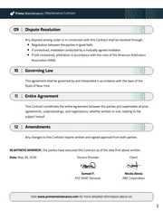 Maintenance Contract Template - page 3