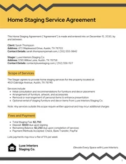 Stager Contract Template - Page 1