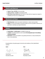 Airbnb Rental Contract Template - Page 3