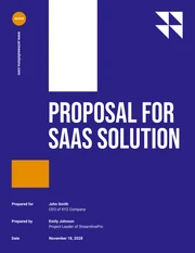 Software as a Service (SaaS) Proposal - Page 1