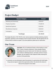 Dark Blue Red and Gray Professional Real Estate Partnership Proposal - Page 5