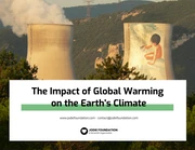 White and Green Global Warming Consulting Proposal Template - Page 1