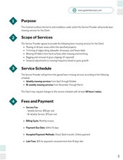 Lawn Mowing Contract Template - صفحة 2