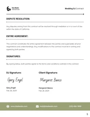 Wedding DJ Contract Template - صفحة 5