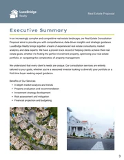 Modern Blue Yellow Gray Real Estate Proposal - Page 3